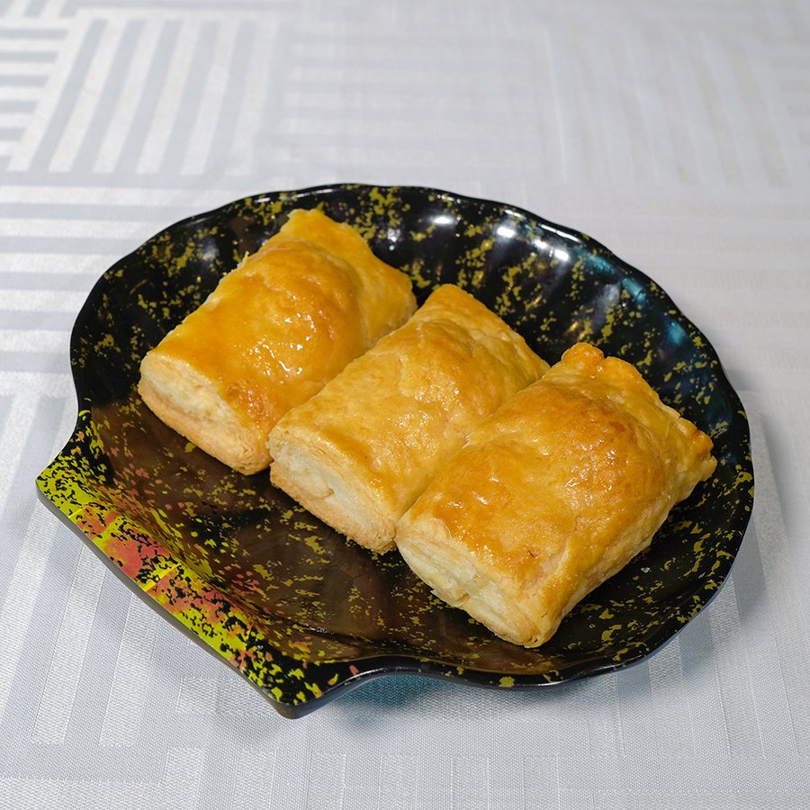 Bouchées feuilletées au durian (3 mcx), dessert chinois