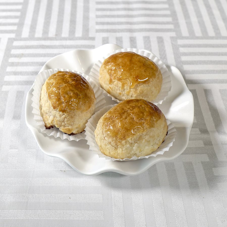 Bouchées à la pâte de haricots rouges (3 mcx), dessert chinois