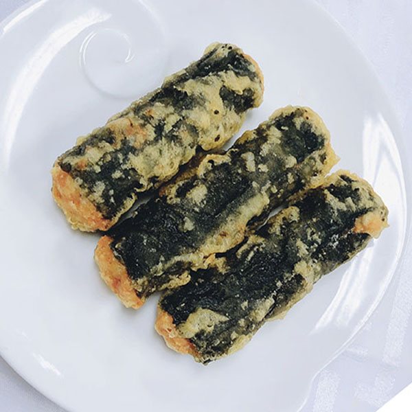 Rouleaux d’algues croquants (3 mcx), dim sum frit