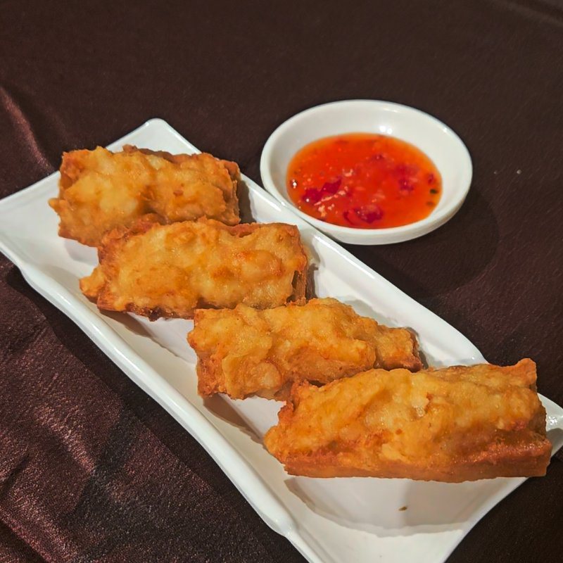 Pâte croustillante à la pâte de crevette, dim sum frit