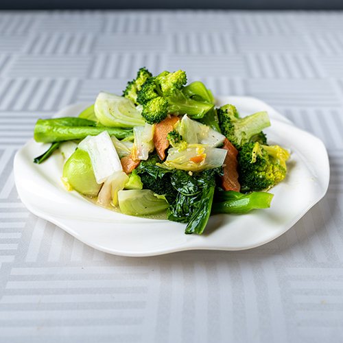 Légumes assortis sautés, cuisine cantonaise