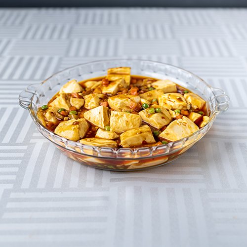 Tofu mapo, sauce piquante, plat de légumes