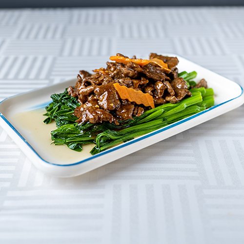 Bœuf et brocoli chinois, cuisine cantonaise