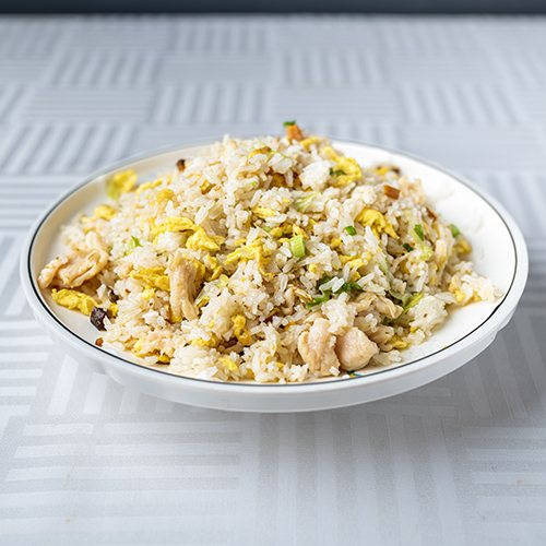 Riz frit poulet et poisson salé, nouilles et riz sautés