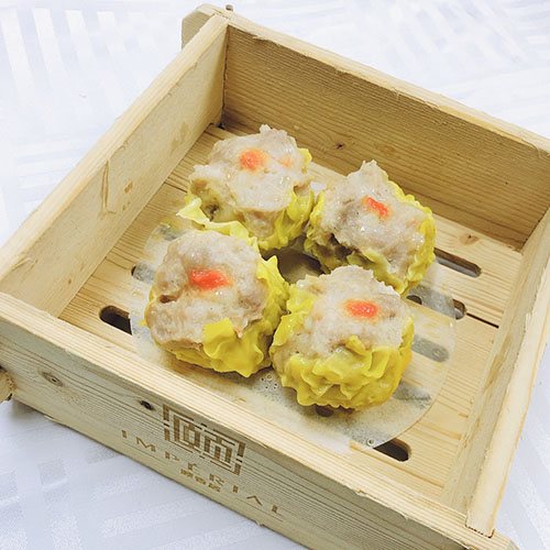 Siu mai — bouchées de porc et crevettes garnies